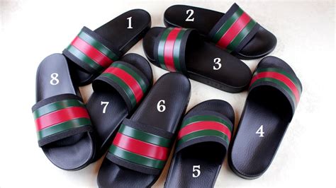 fake red gucci flip flops|knockoff gucci slides.